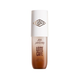 Sol de Janeiro Leite Caf&eacute; Perfume Mist in a white and brown bottle with diamond-shaped logo and branded label