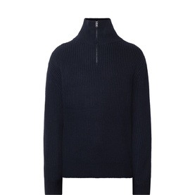 Camionneur Ribbed Half-Zip Sweater