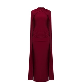 Dianelle Draped Cape Dress