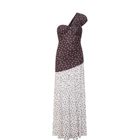 Motira Polka Dot Asymmetric Dress