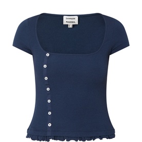 Posie Asymmetric-Button Top