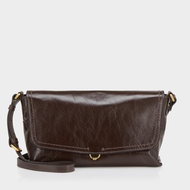 Eugenia Crinkled Leather Crossbody Bag
