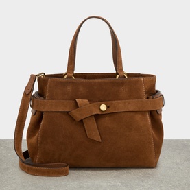 Miranda Suede Knotted Tote Bag