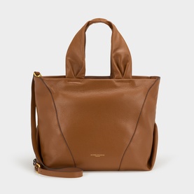 Suria Grained Leather Tote Bag