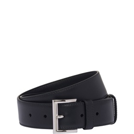 Triangular Logo Leather Belt