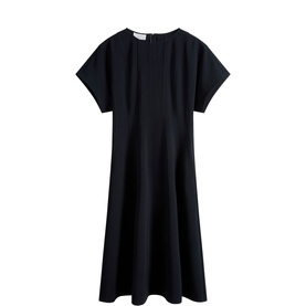 Melina Solid Flared Dress