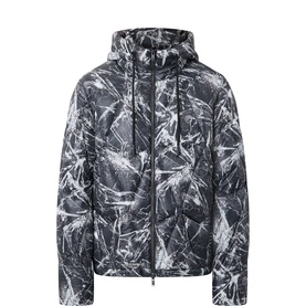 Iceberg Logo Diamond-Quilted Down Jacket