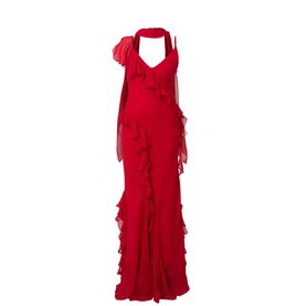 Mayara Ruffle Gown Dress
