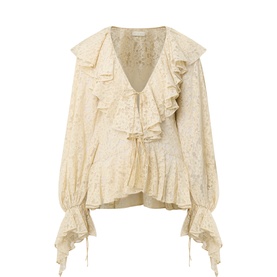 Mija Ruffle Lace Top
