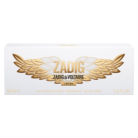 Zadig & Voltaire L'Insolent EDP in white and gold box with angel wings emblem, 50ml eau de parfum natural spray