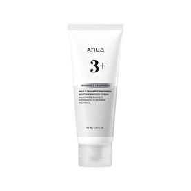 Anua 3+ Ceramide Panthenol Moisture Barrier Cream in white tube, 100ml, day/night moisturiser