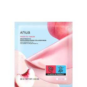 Peach 70 Niacin Brightening Collagen Mask 4 Pack
