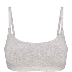 Nursing Scoop Maternity Bralette Light Heather Grey