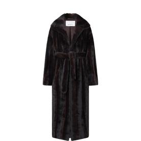 Ravello Faux Fur Wrap Coat
