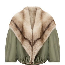 Vera Reversible Faux Fur Bomber Jacket