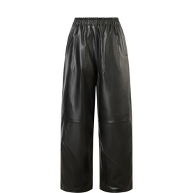 Oakdale Leather Wide Leg Trousers