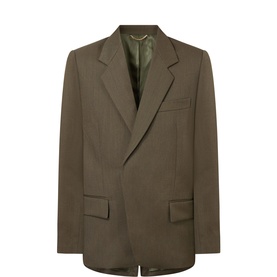Structured Single-Breasted Blazer