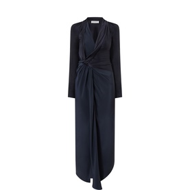 Lea Gathered Wrap Dress
