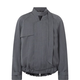 Scarf Bomber Jacket