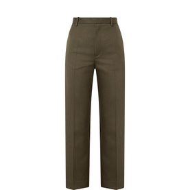 Straight Leg Cropped Trousers