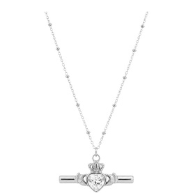 Saoirse Claddagh T Bar Necklace