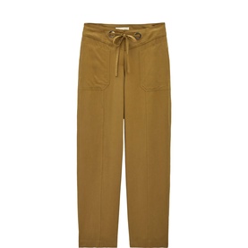 Pavana Drawstring Straight Leg Trousers