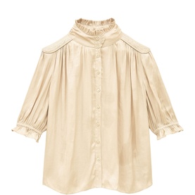 Camila Smocked Ruffle Blouse