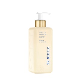 Ex Nihilo Lost in Paradise Shower Gel in clear pump bottle with gold cap, 500ml