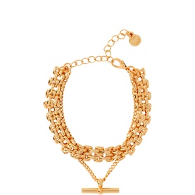 Layered T-Bar Bracelet