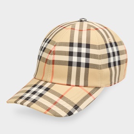 Classic Checked Logo Baseball Cap
