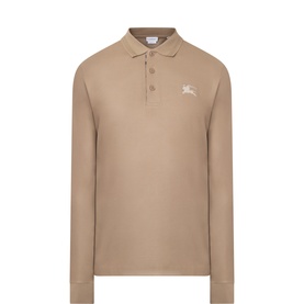 Eddie EKD Logo Long-Sleeved Polo Shirt