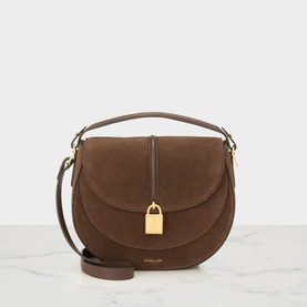 Siena Saddle Suede Crossbody Bag