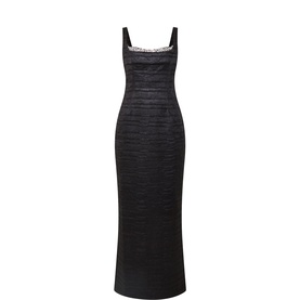 Martina Embellished Satin Gown Dress