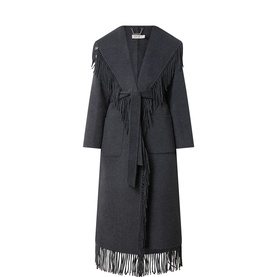 Carrie Fringed Wrap Coat
