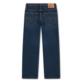Levi's children's jeans in Dark Hollow, rear view showing classic back pockets, red tab branding and straight leg fit.