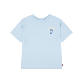 Levi's children's Angel Falls blue short-sleeve T-shirt with small chest graphic print