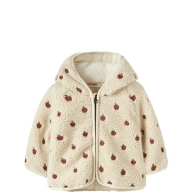 Apple Hooded Teddy Jacket