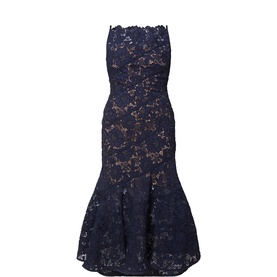 Spiral Lace Mermaid-Hem Dress