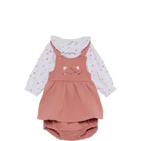 Star Long-Sleeved T-Shirt & Dress Two-Piece Set