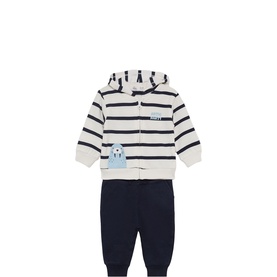 Artic Party Striped Hoodie & Joggers Two-Piece Set