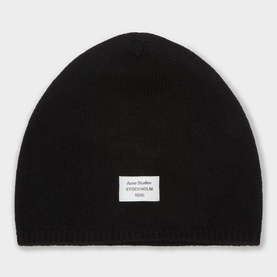 Cashmere Logo Badge Beanie Hat