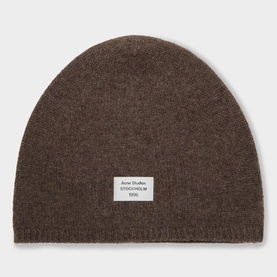 Cashmere Logo Badge Beanie Hat