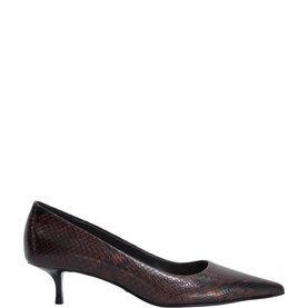 Amira Leather Court Shoes