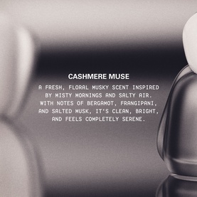 Kylie Fragrance Cashmere Muse EDP, fresh floral musky scent with bergamot, frangipani and salted musk notes
