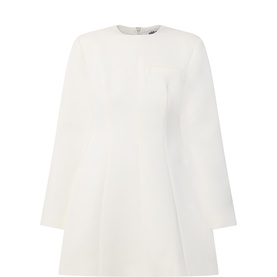 Structured Flared Mini Dress