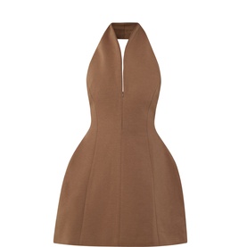 Zip Collar Mini Dress