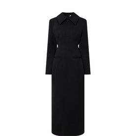 Zip Collar Fitted Dress
