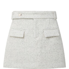 Tweed Flap Pocket Mini Skirt