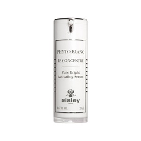 Sisley Phyto-Blanc Le Concentr&eacute; Pure Bright Activating Serum in a clear pump bottle, 30ml