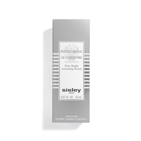 Sisley Phyto-Blanc Le Concentr&eacute; Pure Bright Activating Serum in white and grey box packaging, 20ml
